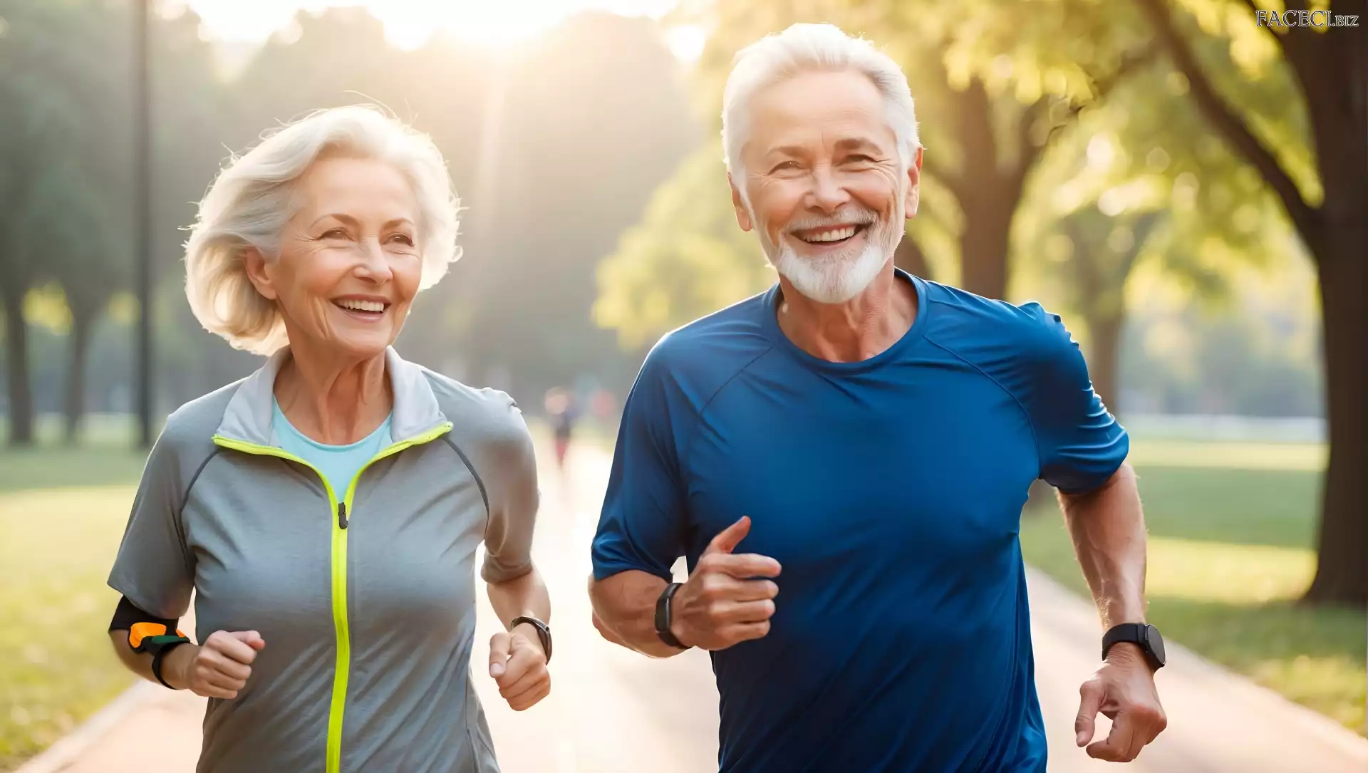 Mężczyzna, Kobieta, Bieg, Sport